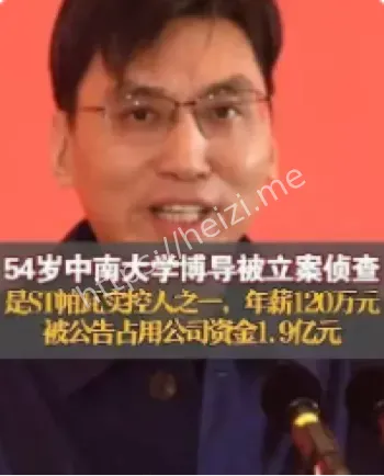 中南大学博导被批捕
